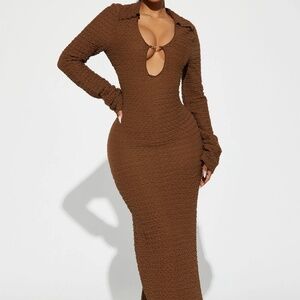 Fashion nova Textured maxi dress